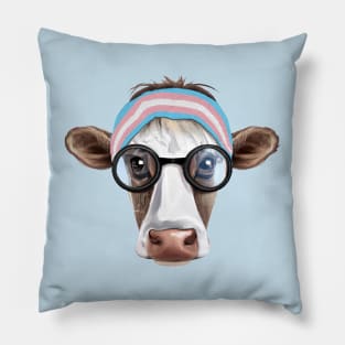 Subtle Trans, Subtle Transgender, Subtle Trans Pride, Cute Transgender, Cute Trans, Subtle Transgender, Trans Pride, Transgender Clothing, Transgender Gift, Trans Pride Flag, Transgender Flag, Transgender, Trans Flag, mtf, Trans Cow, Transgender Cow Pillow