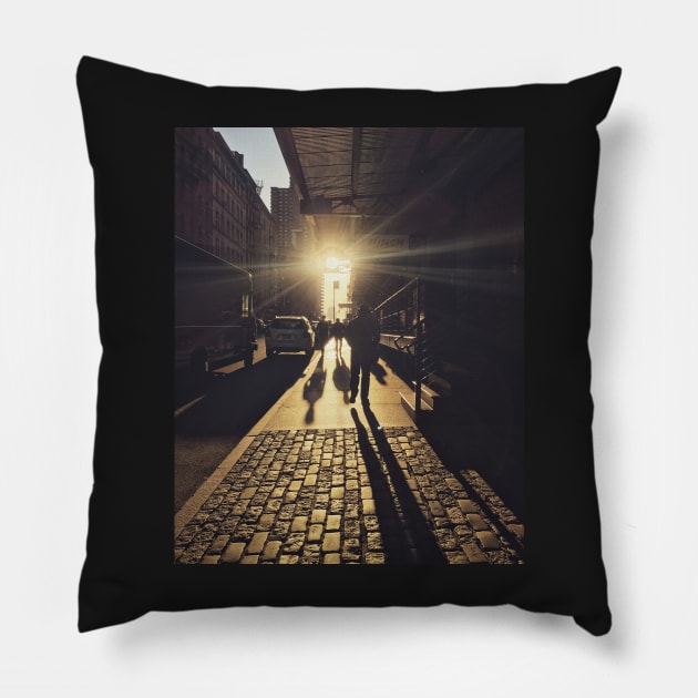 City Life Pillow by Dburstei