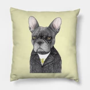 Hard Rock French Bulldog Pillow