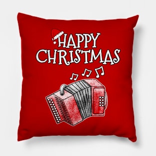 Christmas Accordion Teacher Accordionist Xmas 2022 Pillow