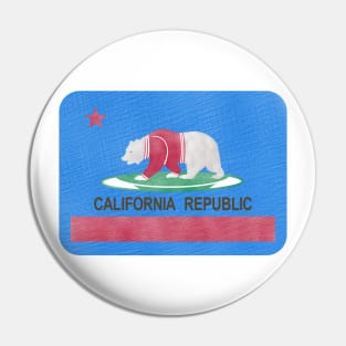 California Rebublic Polar Bear Pin