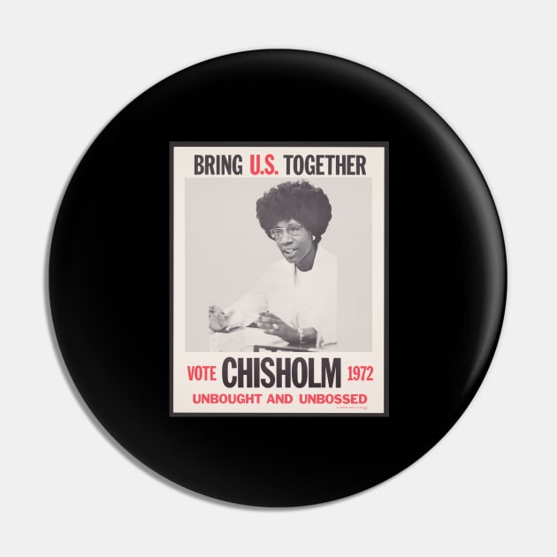 Shirley Chisholm presidential campaign poster, Black History, Black Woman Pin by UrbanLifeApparel