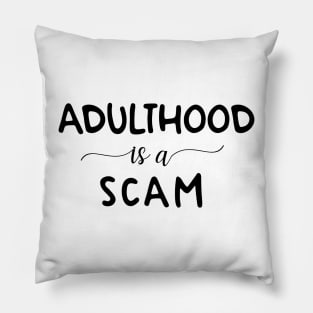 Adulthood humour typography design Pillow