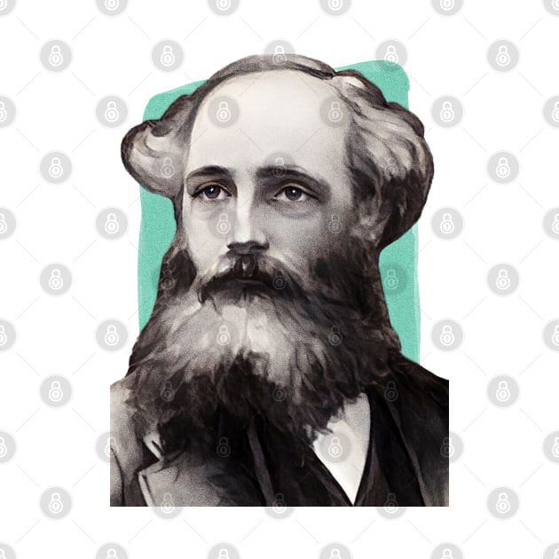 Scottish Mathematician James Clerk Maxwell illustration by Litstoy 