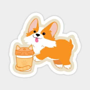 Dog Coffee Addict Magnet