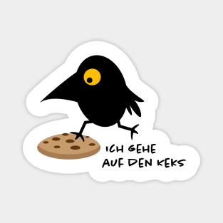 Funny raven and cookie Magnet