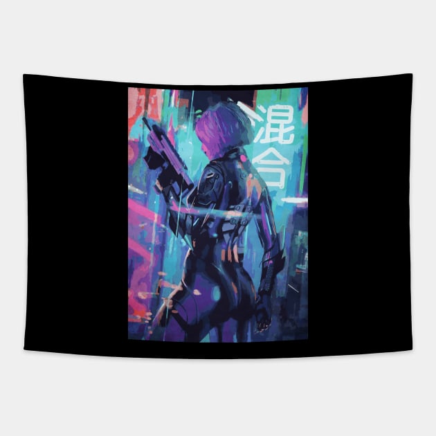 Cyberpunk Tapestry by Durro