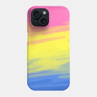 Painted Pansexual Pride Flag Phone Case