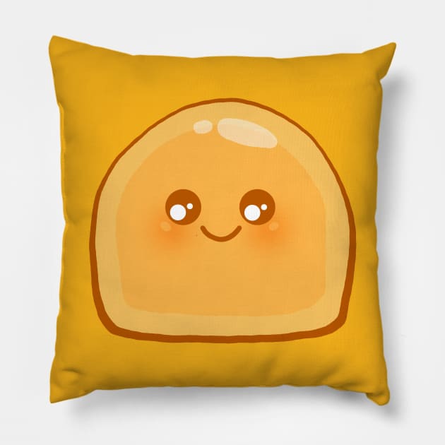 Cute Orange Slime Pillow by SlimeValleyGirl