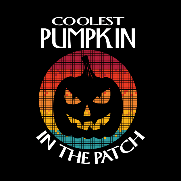 Coolest Pumpkin in the Patch.Pumpkin Halloween by Prints by Hitz