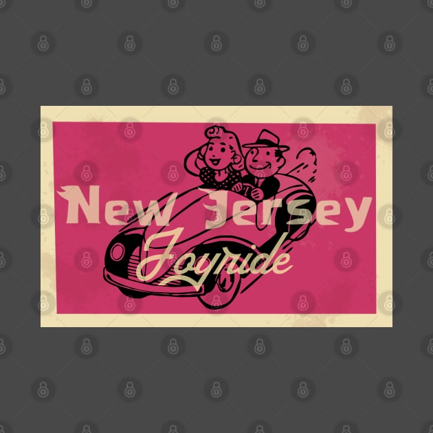 Vintage New Jersey postcard cartoon by SpaceWiz95