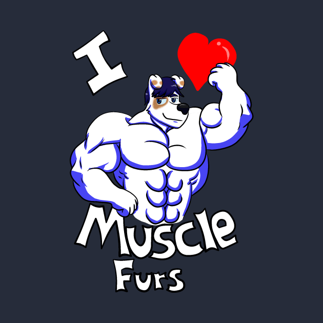 I Heart Muscle Furs by CaseyLJones