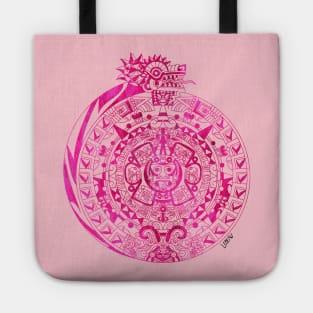 pink quetzalcoatl ecopop pattern Tote