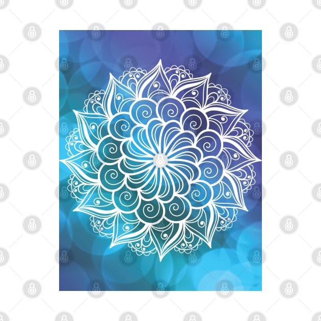 White Mandala Pattern by Coralgb