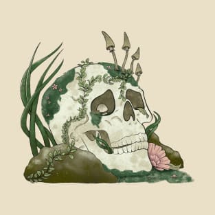 Moss Covered Skull T-Shirt