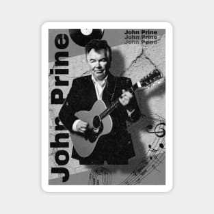 John Prine /// Retro 70s Style Magnet