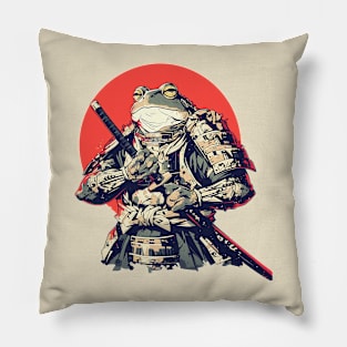 samurai frog Pillow