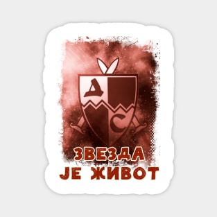 Delije Sever Crvena Zvezda Beograd * Red Star Belgrade Serbia ULTRAS 1989 Magnet