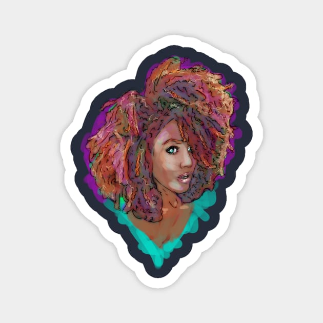 Good Hair Day Magnet by Beanzomatic