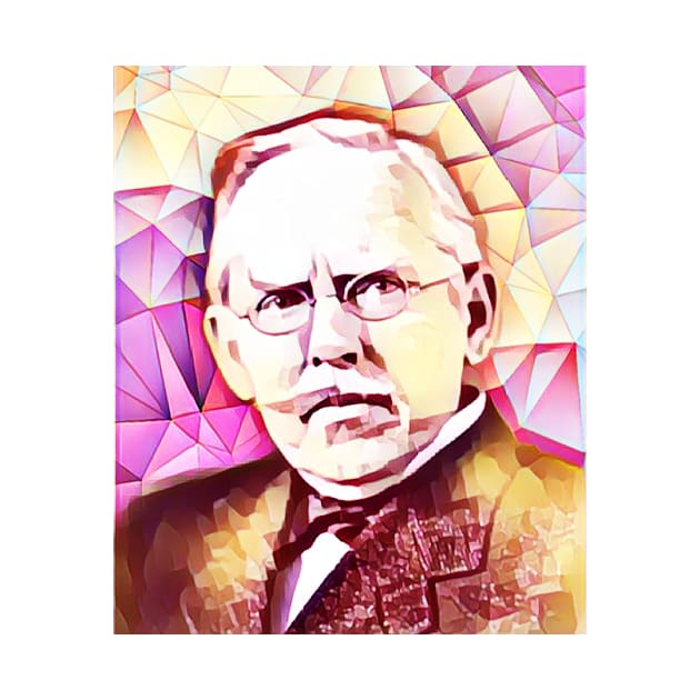 Jacob Riis Pink Portrait | Jacob Riis Artwork 13 by JustLit