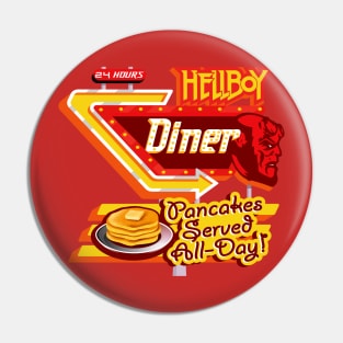 Hellsboy Diner Sign Pin