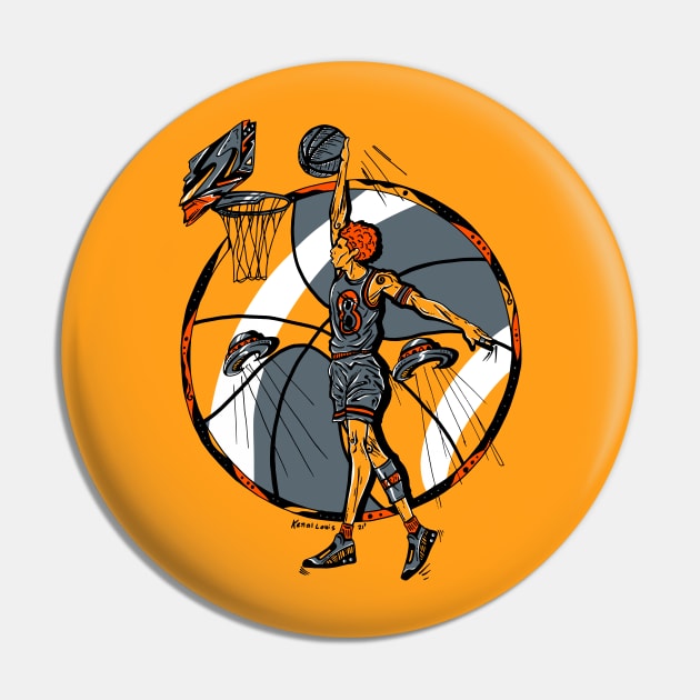 Orangrey Legendary Baller Number 8 Pin by kenallouis