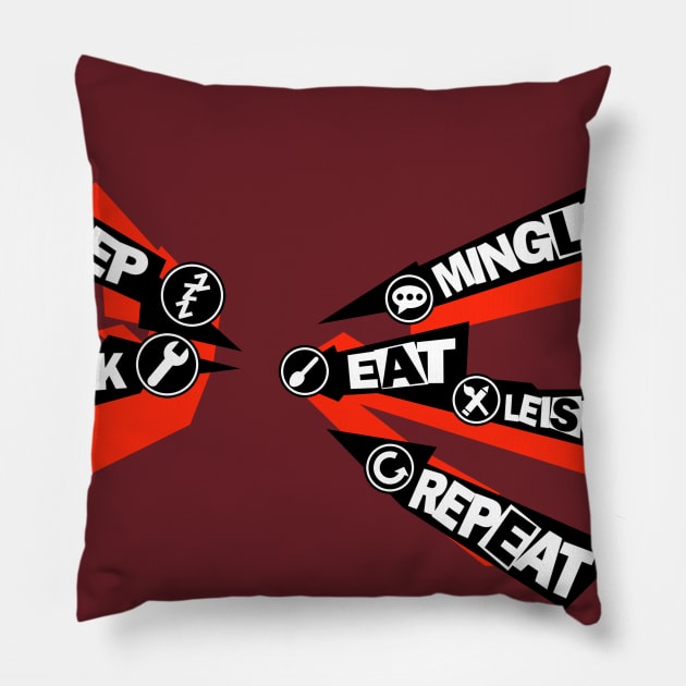 Real Life Battle Menu Pillow by tdwright3