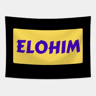 Elohim | Christian Typography Tapestry