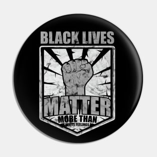 Black Lives Matter Anti Racism Gift BLM Pin