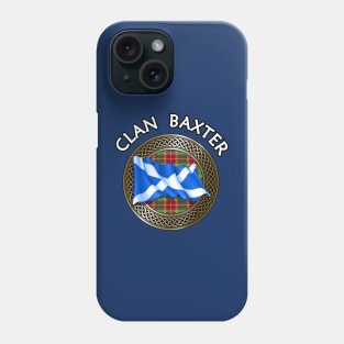 Clan Baxter Crest & Tartan Knot Phone Case