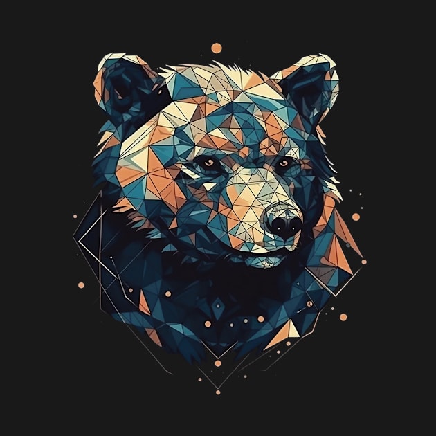 Abstract bear by GreenMary Design