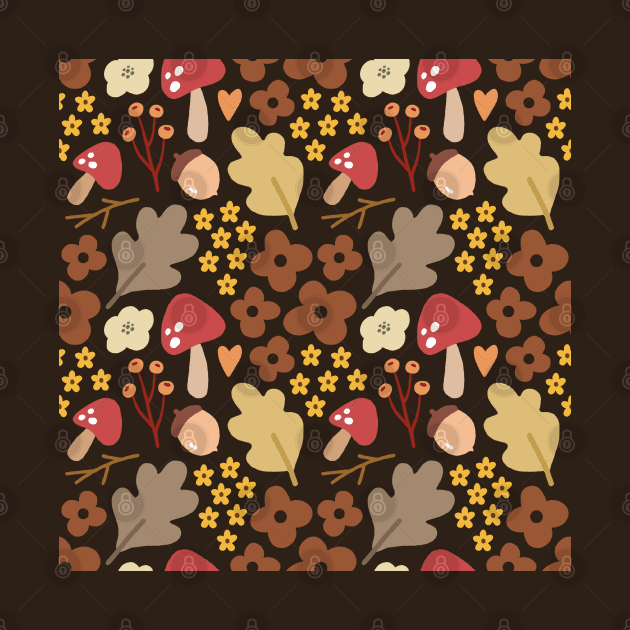 Cute Autumn Pattern by mamita.design
