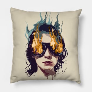The Girl on Fire Pillow