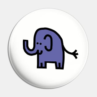 Very Peri Periwinkle Blue Chonk Elephant Color of the Year 2022 Pin