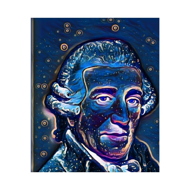 Joseph Haydn Dark Night Portrait | Joseph Haydn Artwork 5 by JustLit