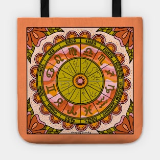 Retro Zodiac Wheel Tote