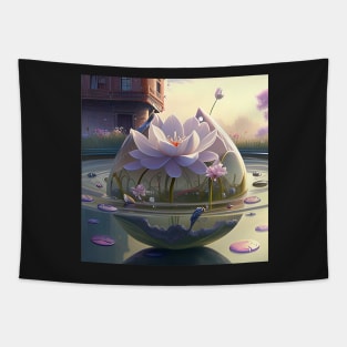 Crystal Lake Bouquet Tapestry