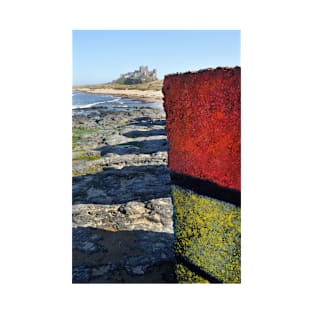 Rubic Cube painted on a WWII tank defence block - Bamburgh, UK T-Shirt