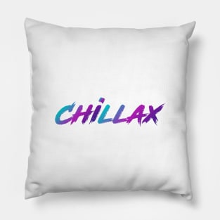 Chillax 90s Slang With 90s Colors Pillow