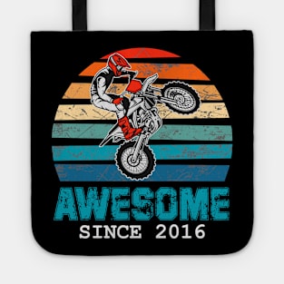 Awesome Since 2016 3rd Years Old dirt bike Tote