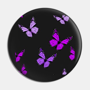 Purple Butterfly Pattern Pin