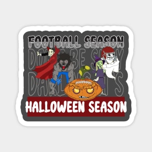 Football Season- Halloween Season Magnet