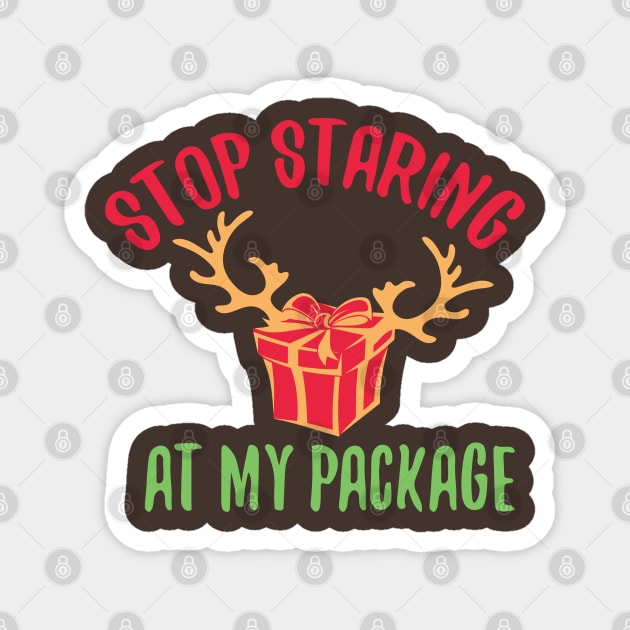 Festive Fun Package Magnet by FUNNYTIMES