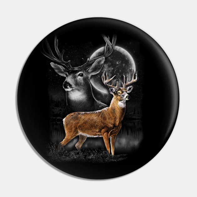 White Tailed Deer Pin by KA Creative Design