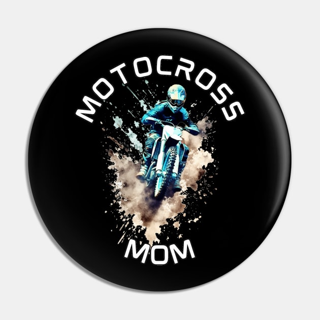 Motocross Mom Dirt Bikes Racer Pin by stickercuffs