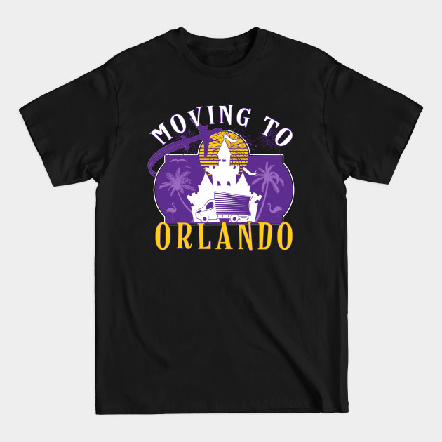 Discover Vintage Worn Moving to Orlando Florida to the Magic Tee - Orlando Florida - T-Shirt