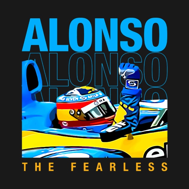 Fernando Alonso 2005 2006 Champion by Erianna Bee