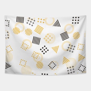 Colorful Modern Retro Abstract Pattern Tapestry