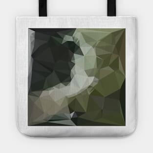 Dark Slate Gray Abstract Low Polygon Background Tote
