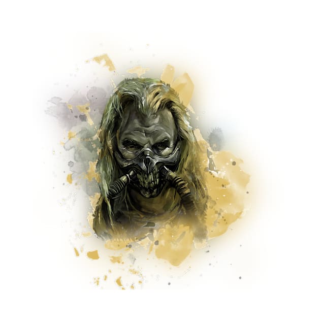 Immortan Joe Mad Max Villain in Watercolor by Pangea5